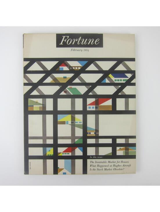 Vintage FORTUNE Magazine February 1954 Housing Lykes of Florida Hughes Aircraft